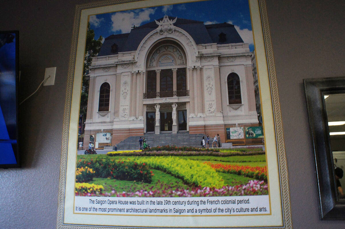 Ho Chi Minh City's Saigon Opera House is shown in a photo at O Happy Bread. “I wanted to put ...
