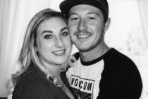 Matthew Rios and his fiancée, Stevie Miller, are pictured. Miller died in Nye County custody i ...