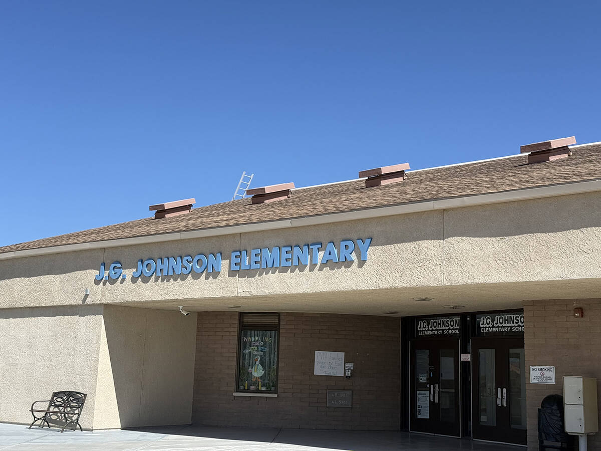 J.G. Johnson Elementary was one of the schools in Pahrump that was placed on a precautionary lo ...