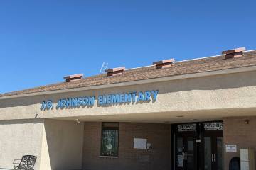 J.G. Johnson Elementary was one of the schools in Pahrump that was placed on a precautionary lo ...