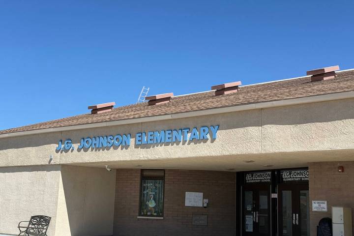 J.G. Johnson Elementary was one of the schools in Pahrump that was placed on a precautionary lo ...