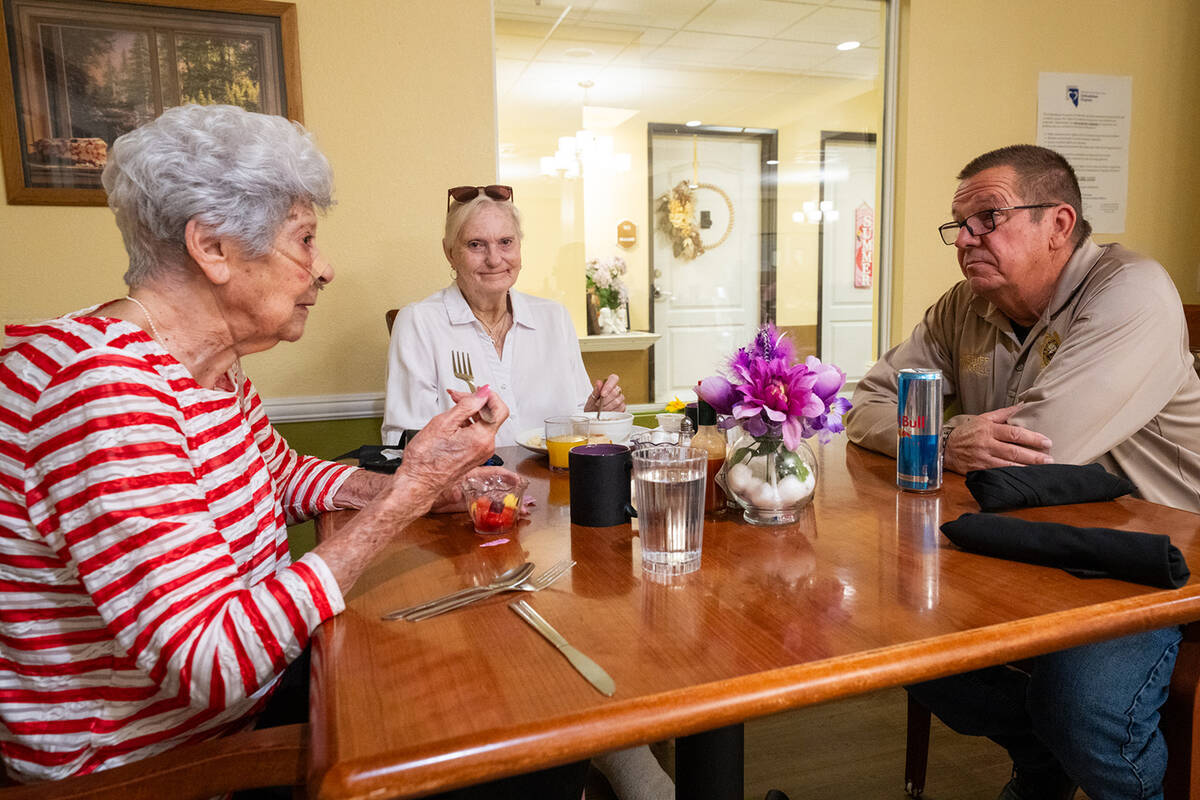 “We like to come down, have breakfast, sit around, chit-chat and just have a good day,” Nye ...