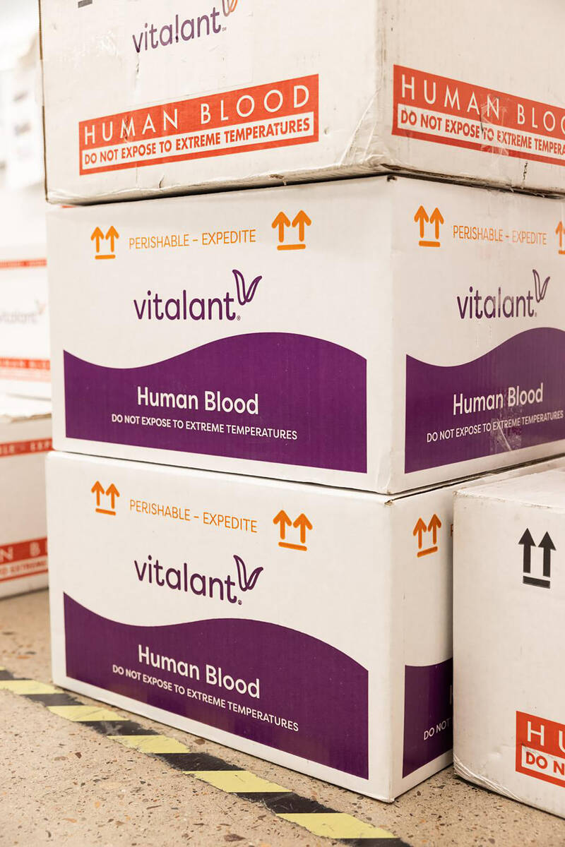 “It [blood from donations] potentially saves someone’s life,” said Nye County Sheriff Joe ...