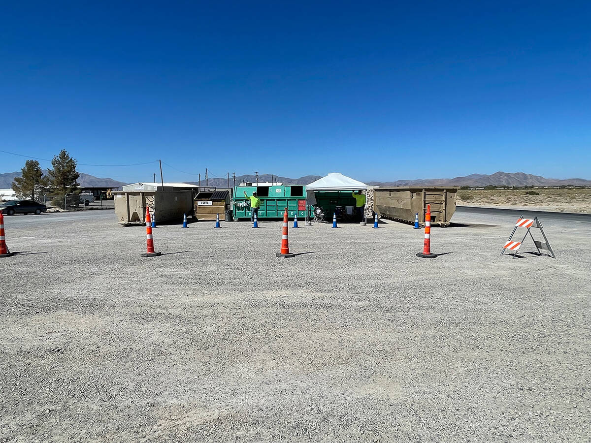 Residents now have access to an all-new drop-off location for their recyclables, with the town ...