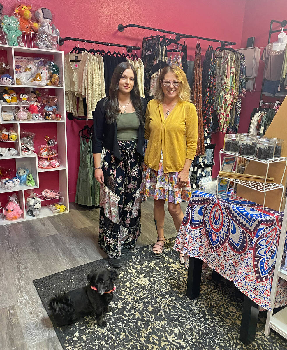 Ivy Simmons, left, and mother Trish Venezio have teamed up to open a storefront for their craft ...