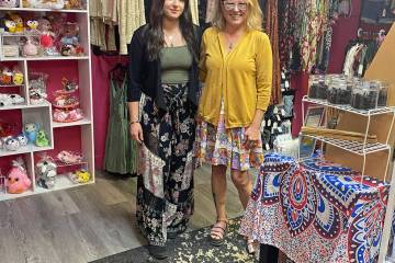 Ivy Simmons, left, and mother Trish Venezio have teamed up to open a storefront for their craft ...