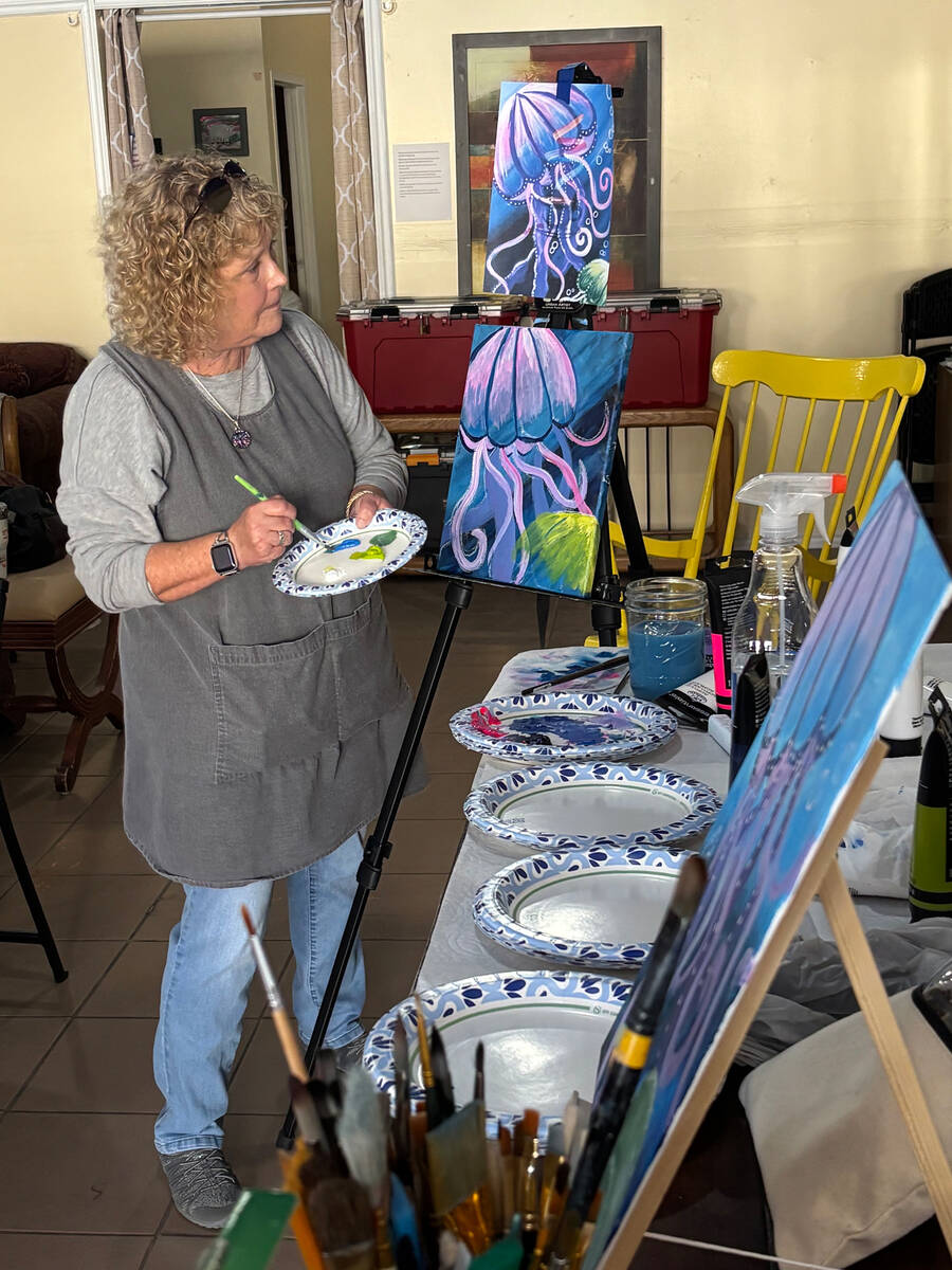 This April, the Living Free Art for Recovery Class featured local artist Jodi Sorteberg, who wa ...