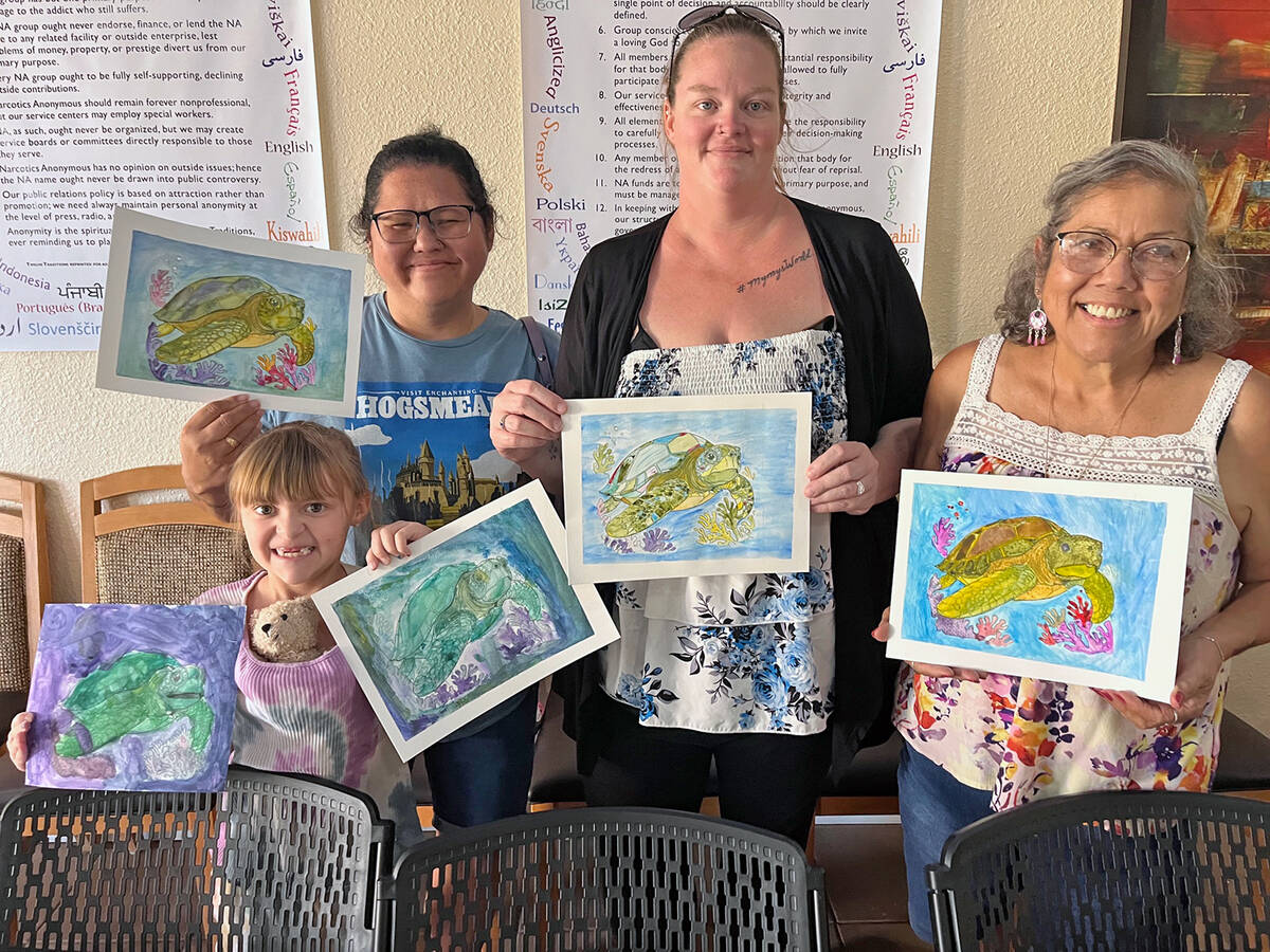 Living Free Health and Fitness Founder and CEO Shelley Poerio says the Art for Recovery Classes ...