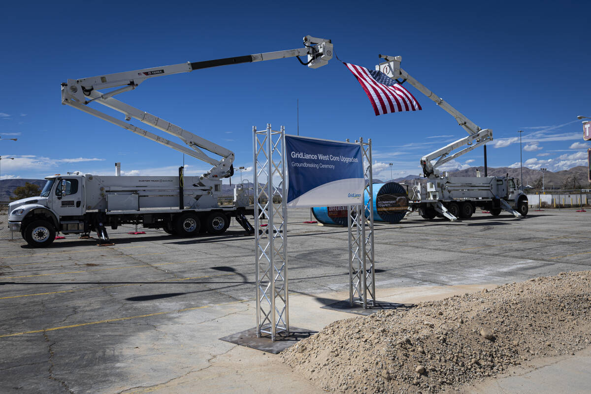 The groundbreaking area for GridLiance West, which will see new and upgraded power transmission ...