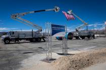 The groundbreaking area for GridLiance West, which will see new and upgraded power transmission ...