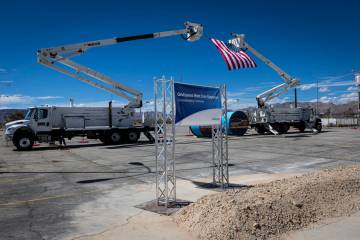 The groundbreaking area for GridLiance West, which will see new and upgraded power transmission ...