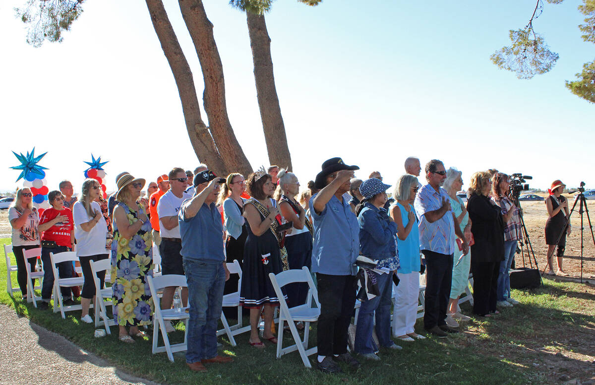 Pahrump Valley Rotary Club's 10th Annual 9/11 Memorial Ceremony. (Robin Hebrock/Pahrump Valley ...