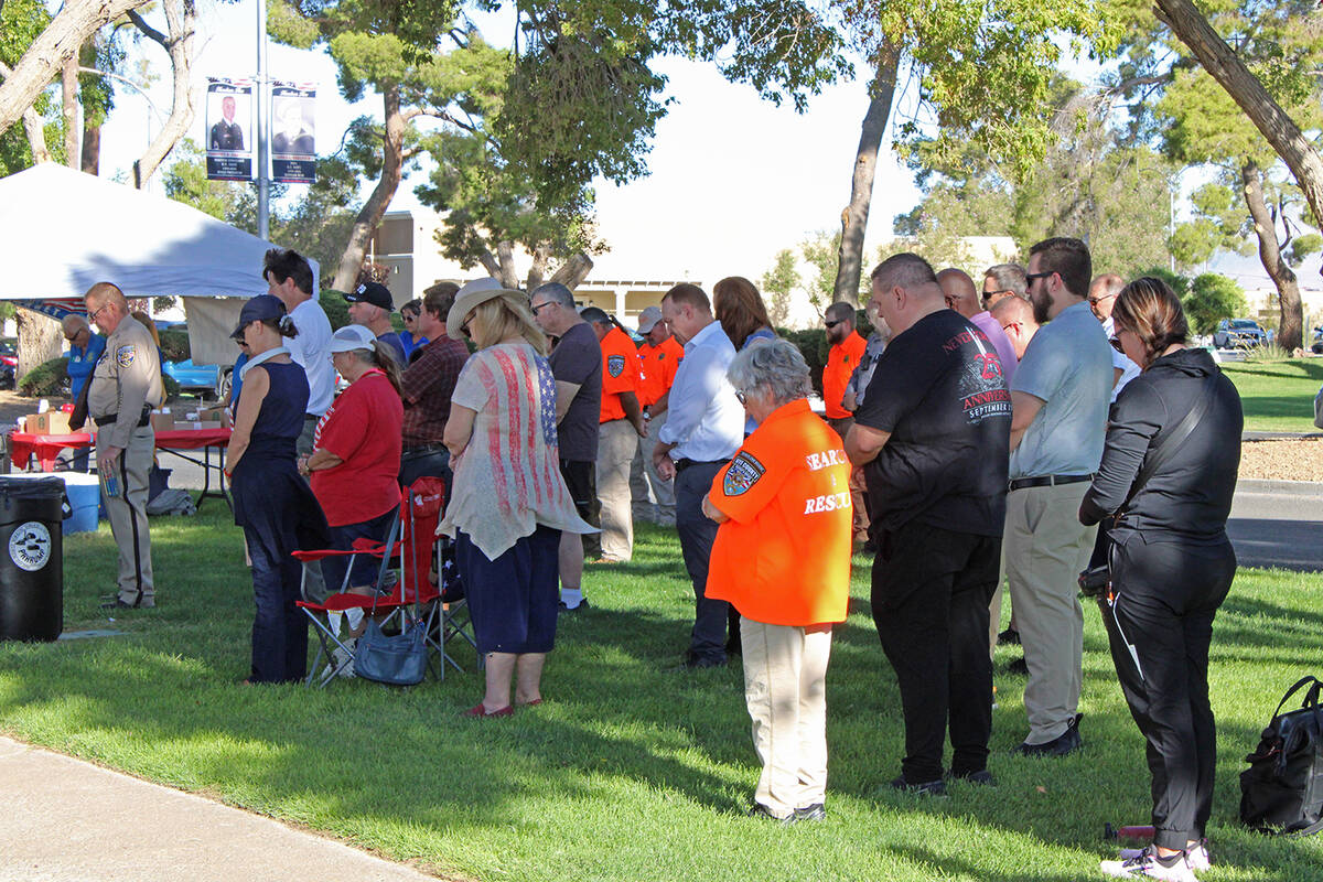 Pahrump Valley Rotary Club's 10th Annual 9/11 Memorial Ceremony. (Robin Hebrock/Pahrump Valley ...