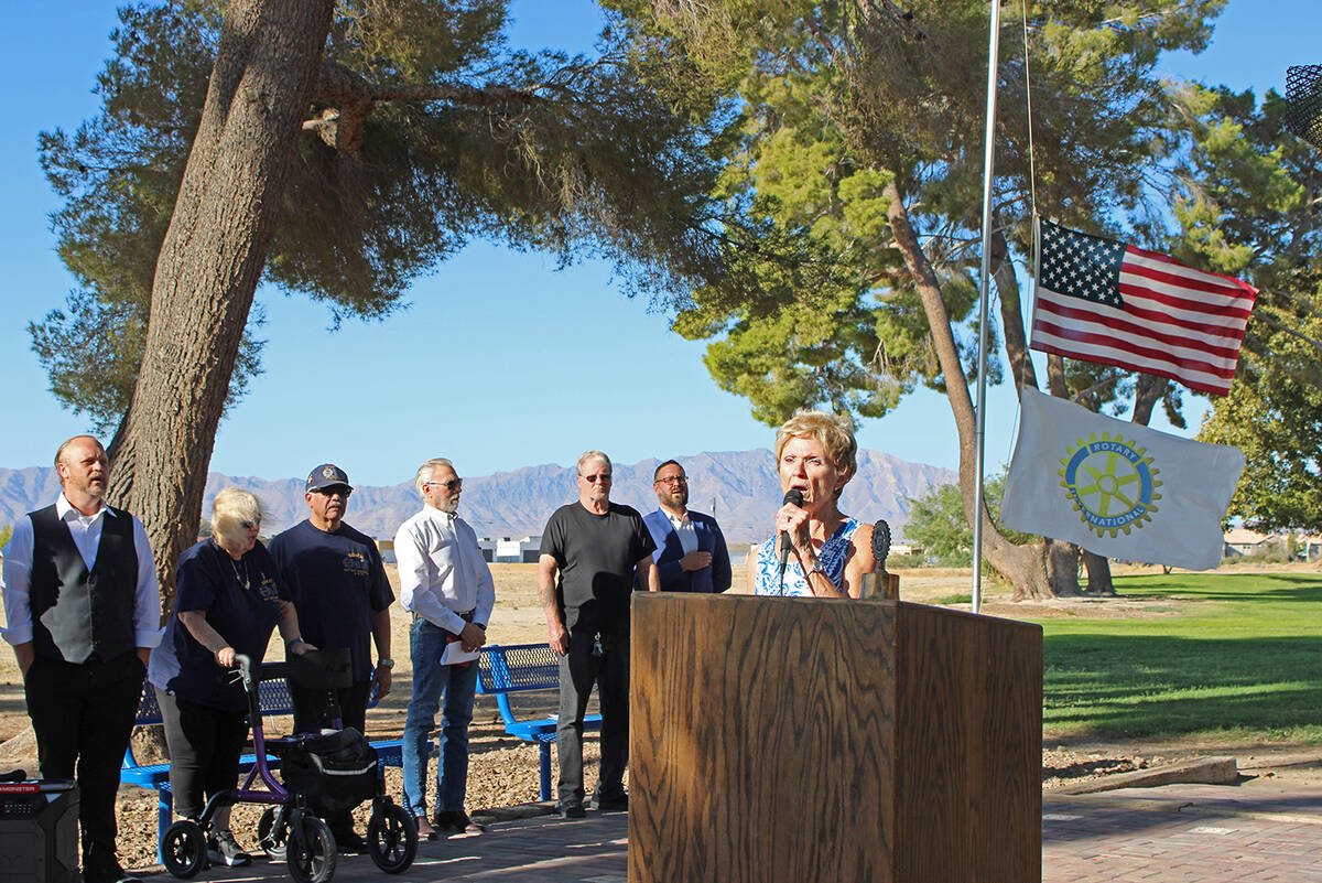 Pahrump Valley Rotary Club's 10th Annual 9/11 Memorial Ceremony. (Robin Hebrock/Pahrump Valley ...