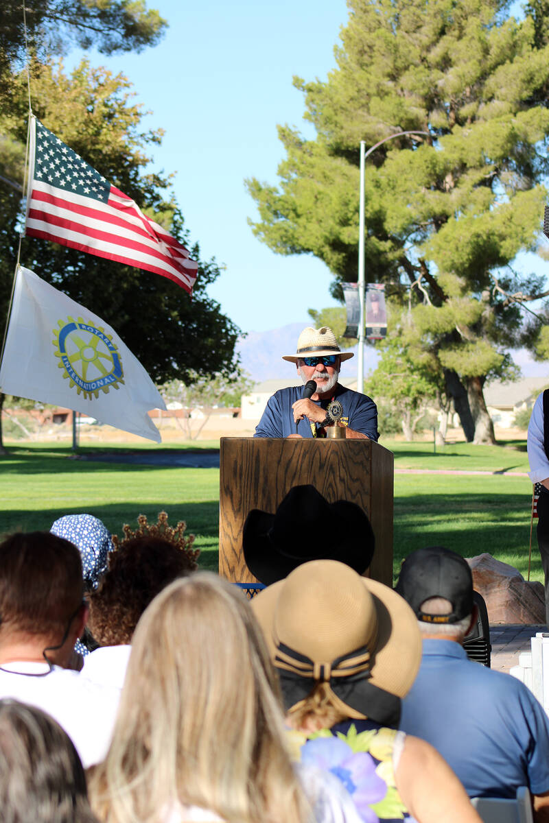 Pahrump Valley Rotary Club past president Roy Mankins led the charge to create the First Respon ...