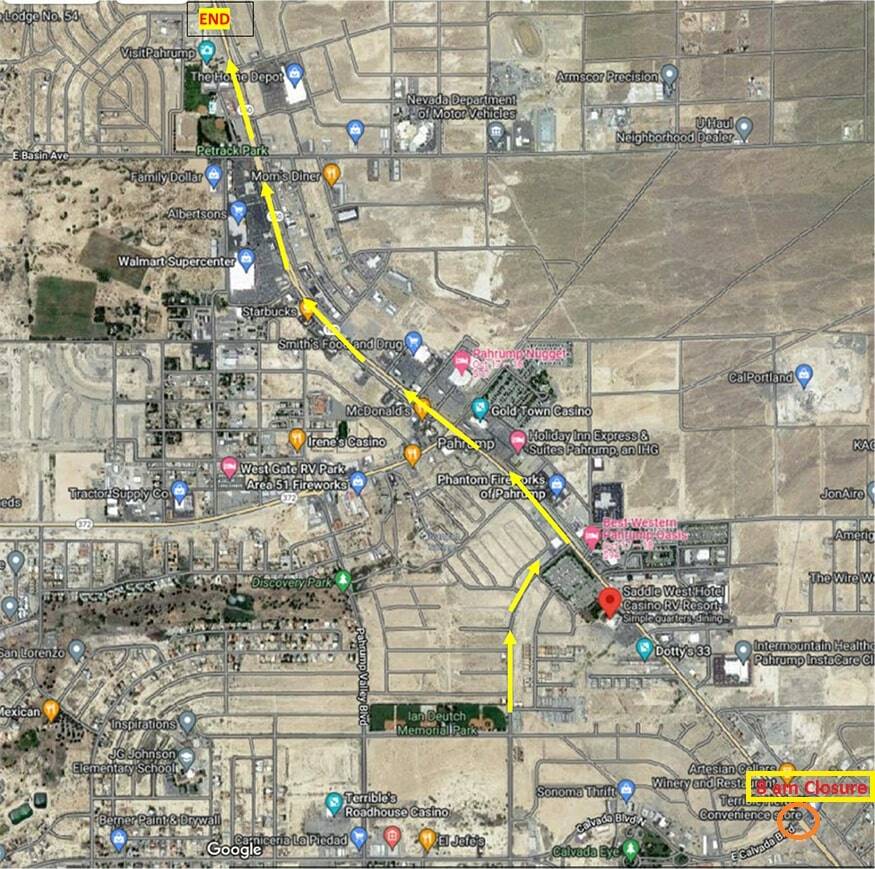 Highway 160 from Calvada Blvd. to Boothill Drive will be closed starting at 8 a.m. on Saturday, ...