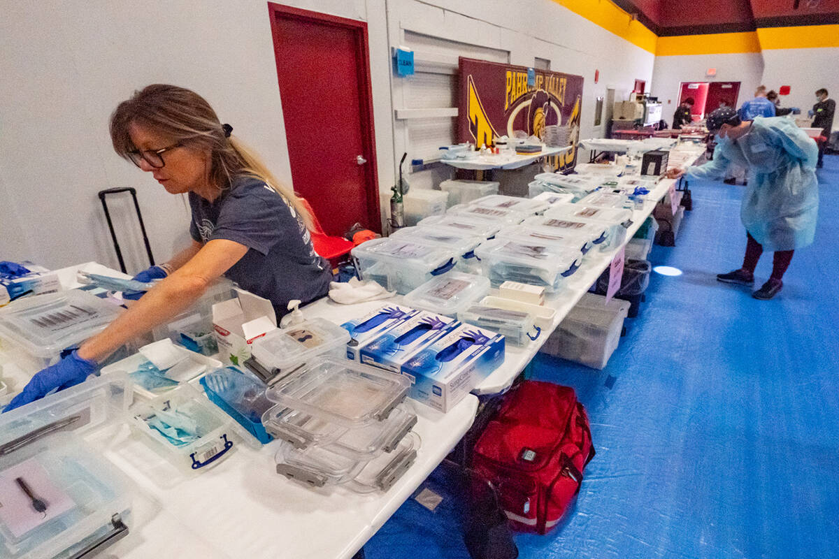 The Pahrump RAM clinic last year drew over 450 patients, according to a RAM press release. (Joh ...