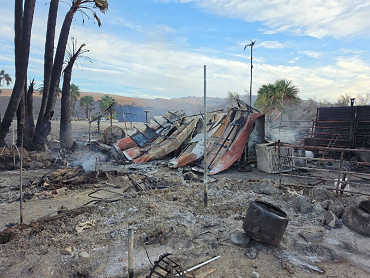 Campground infrastructure was damaged in the fire. (NPS/nps.gov)