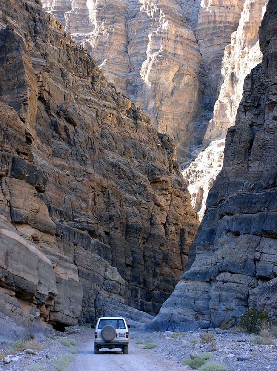 Titus Canyon Road in Death Valley National Park will close again on Oct. 2 for repairs. (NPS/np ...