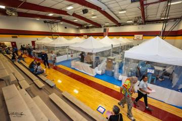 Remote Area Medical's (RAM) free pop-up health care clinic was held in Pahrump on Oct. 3 and Su ...