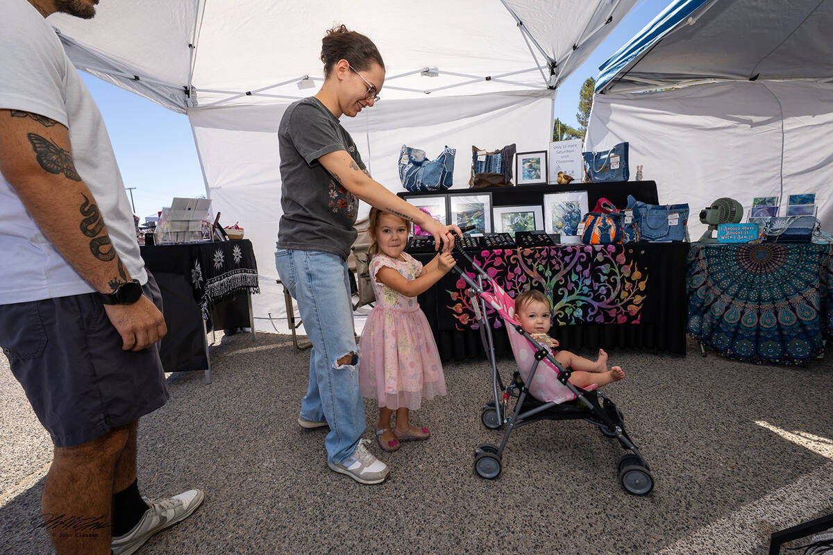 Plenty of friendly families attended the Crafts in Cars Street Fair and enjoyed looking at the ...