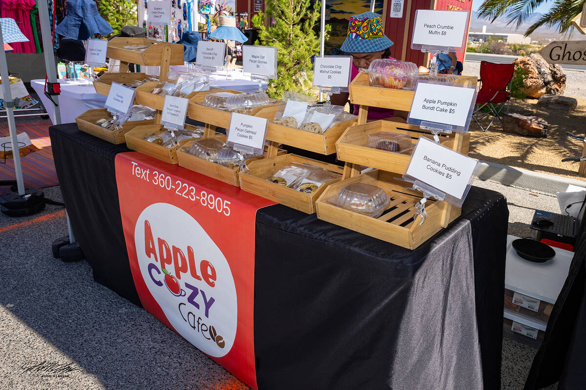 There were 43 vendor spots at the Crafts in Cars Street Fair. (John Clausen/Pahrump Valley Times)