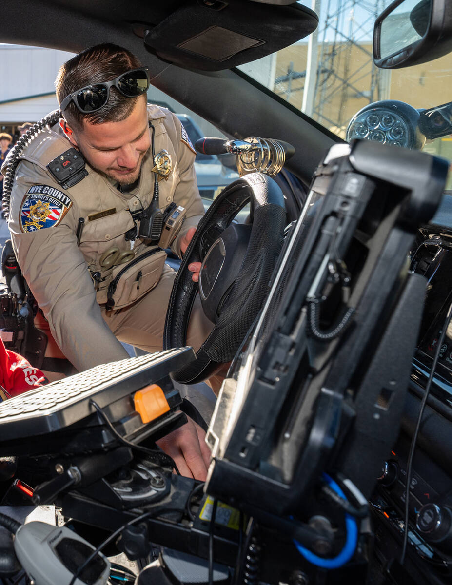 One of the first activities of the day for the children was seeing the inside of patrol vehicle ...