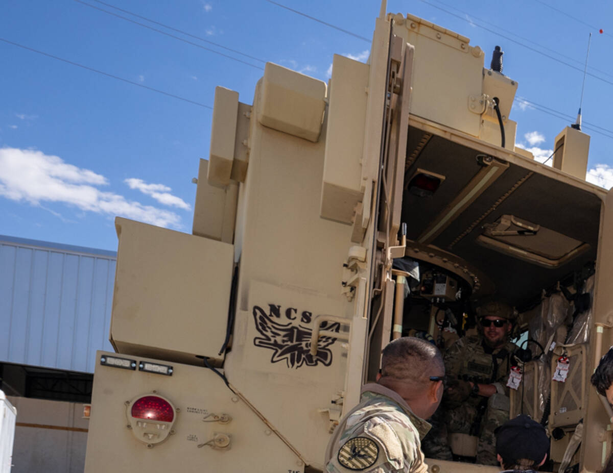 The students also got to meet the Nye County Sheriff's Office SWAT team at the Nye County Train ...