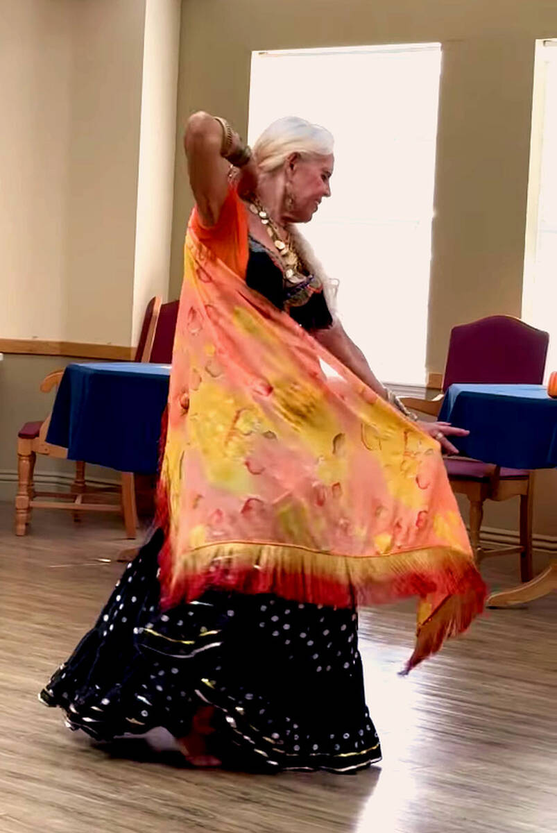Sandy Maxwell conducts Beginners Belly & Folkdance lessons for senior women every Friday at the ...
