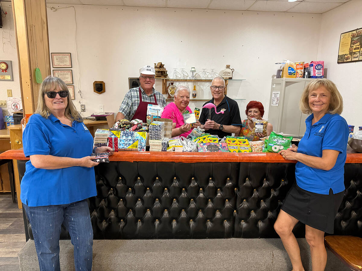 As part of its observance of Breast Cancer Awareness Month, the local Soroptimist club donated ...