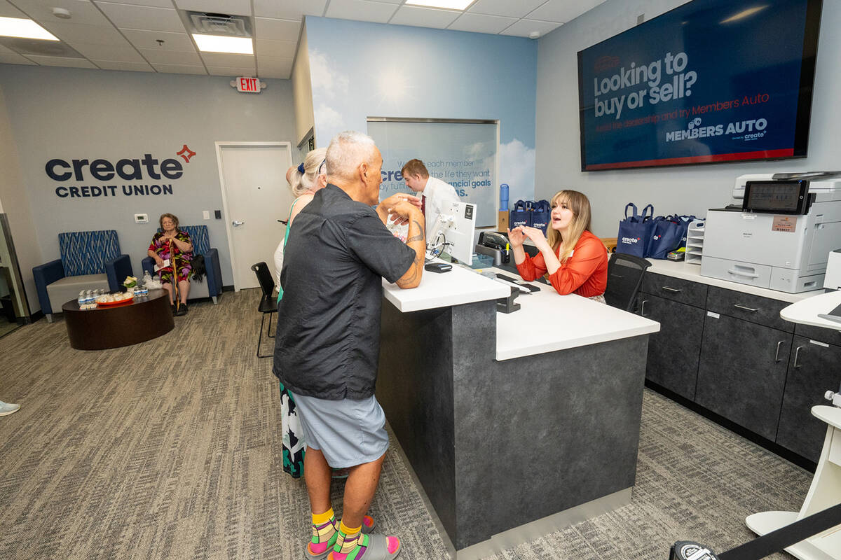 Pahrump Branch Manager Sherri A. Haldorson highlighted the new location's local staff and commu ...