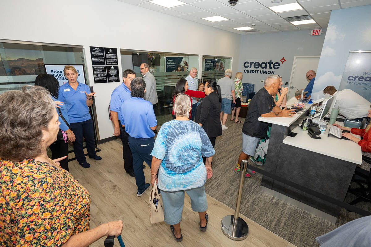 The new Create Credit Union branch in Pahrump features a co-op ATM for withdrawals and even a C ...