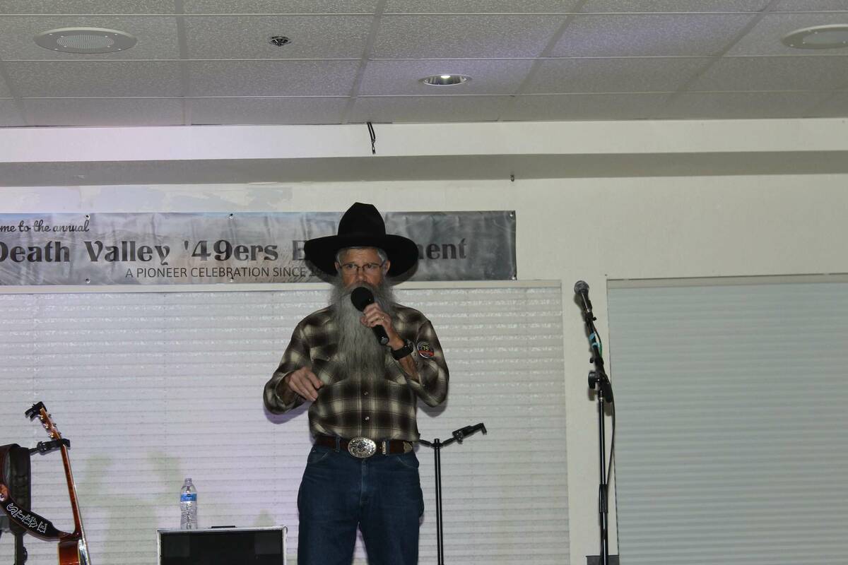 Cowboy poet Tony Argento will emcee the Death Valley ‘49ers’ encampment this year. (Death V ...