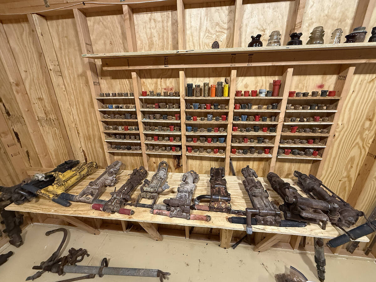 A recent addition to the Tecopa Mines property is a small museum that showcases different histo ...