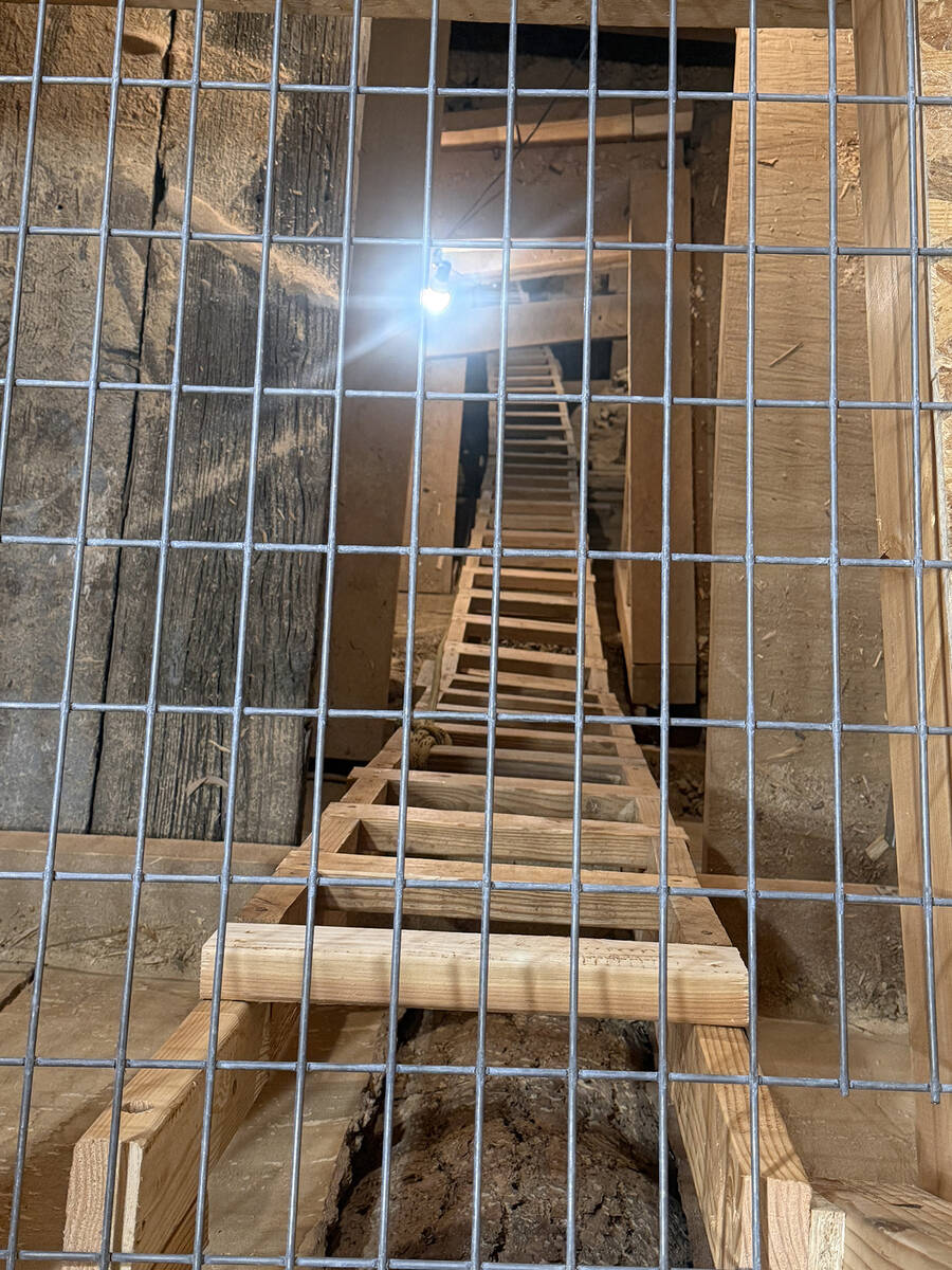 The main feature of the museum is a look into a 120-foot mine shaft through grating in the floo ...
