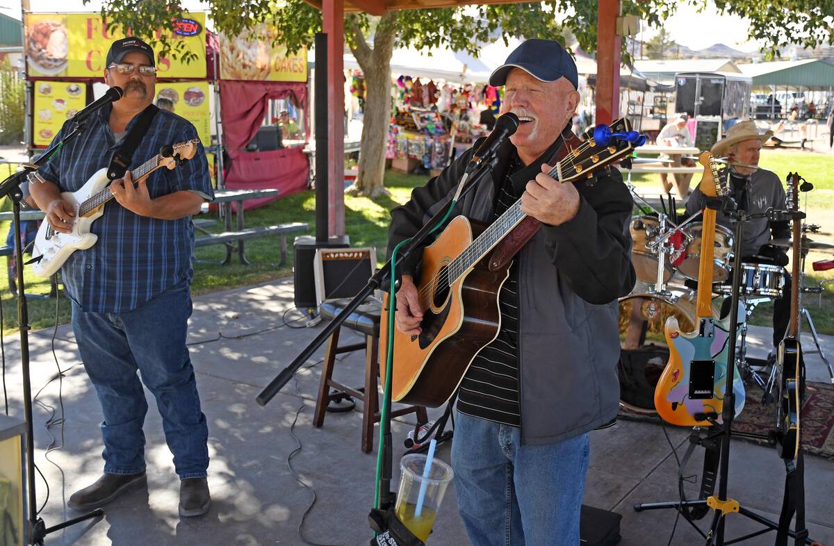 Live music is a big attraction at Beatty Days and this year, the Wildhorse Band, shown performi ...