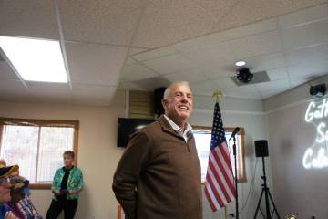 A voter ID rally took place on Monday, Oct. 19 in Pahrump. Nevada Gov. Joe Lombardo was the eve ...