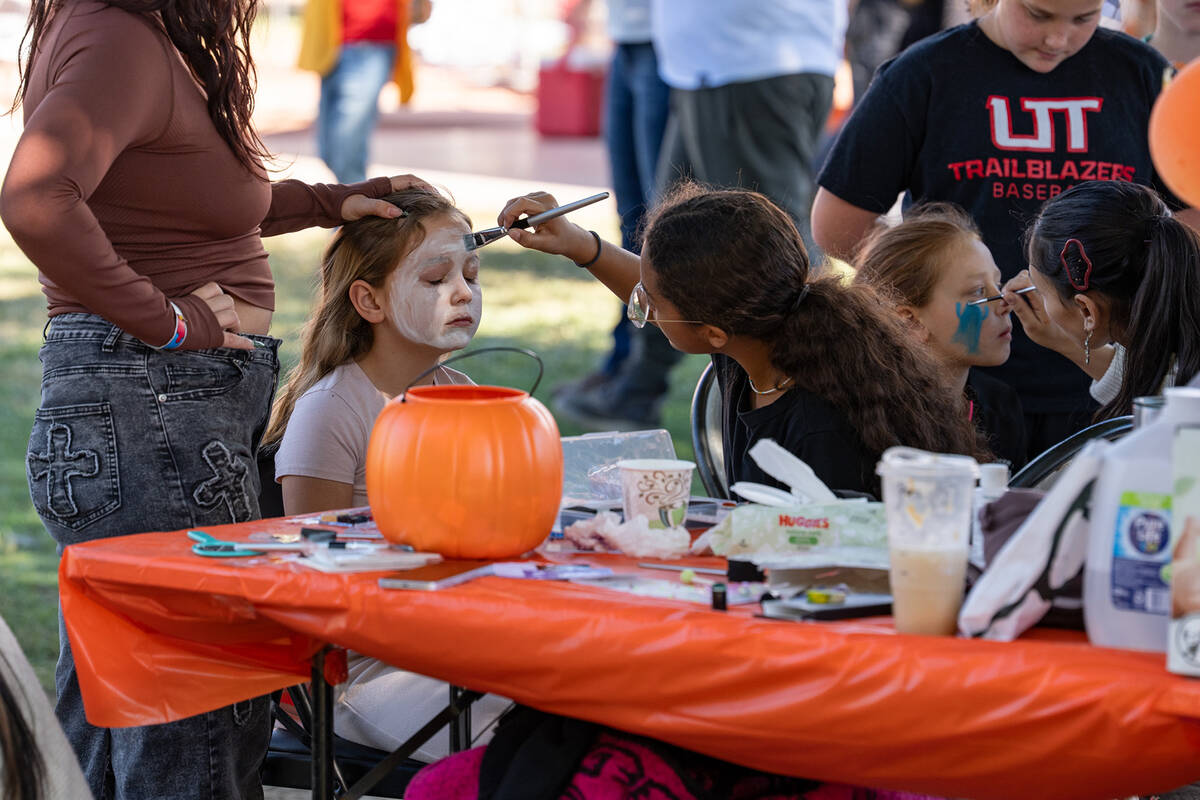 Face painting was one of the activities offered at this year's Pumpkin Days. (John Clausen/Pahr ...