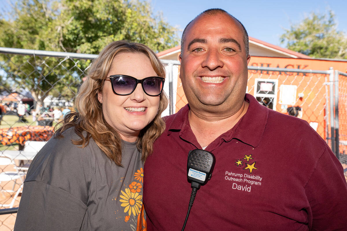 Stephanie and David Boruchowitz at Pumpkin Days on Oct. 24. (John Clausen/Pahrump Valley Times)