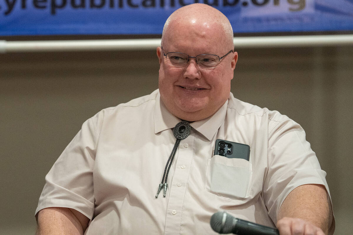 Current pro tem judge in Department B of the Pahrump Justice Court Michael Foley at the Nye Cou ...